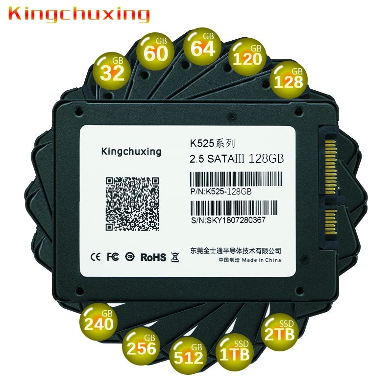 BAITITON 2To SSD 2,5 Pouces SATA III Disque SSD Interne 2TB Lire 550MB/S  Écrire 550MB/S